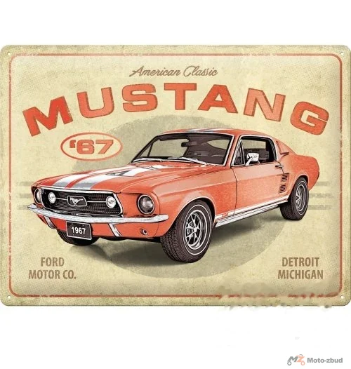 Tablica plakat 30 × 40 Ford mustang metali 63442