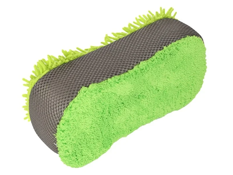 GĄBKA z MIĘKKIEJ MIKROFIBRY SIATKII DROBNEGO SZENILU 23x12x6 cm — ujęcie 7