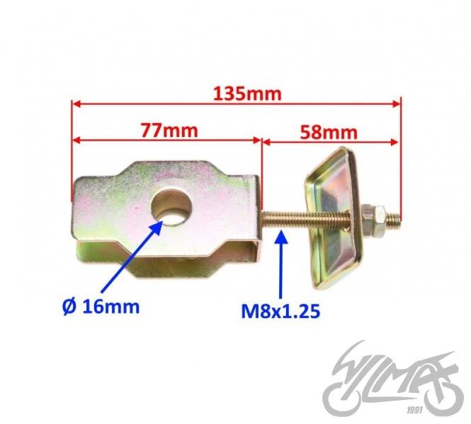 Tylny napinacz łańcucha do Junaka 901 Sport — komplet — J901S6007B — ujęcie 2