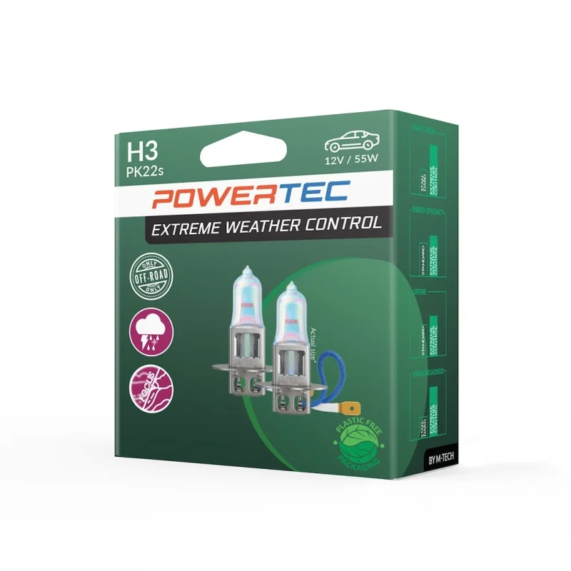 Żarówka H3 12V 55W POWERTEC Extreme Weather Control 2szt. — ujęcie 3