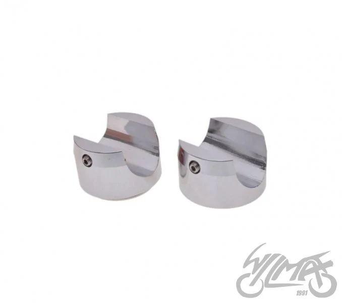 Zegarek i termometr na kierownicę — zestaw chromowany, 44 mm — ujęcie 3
