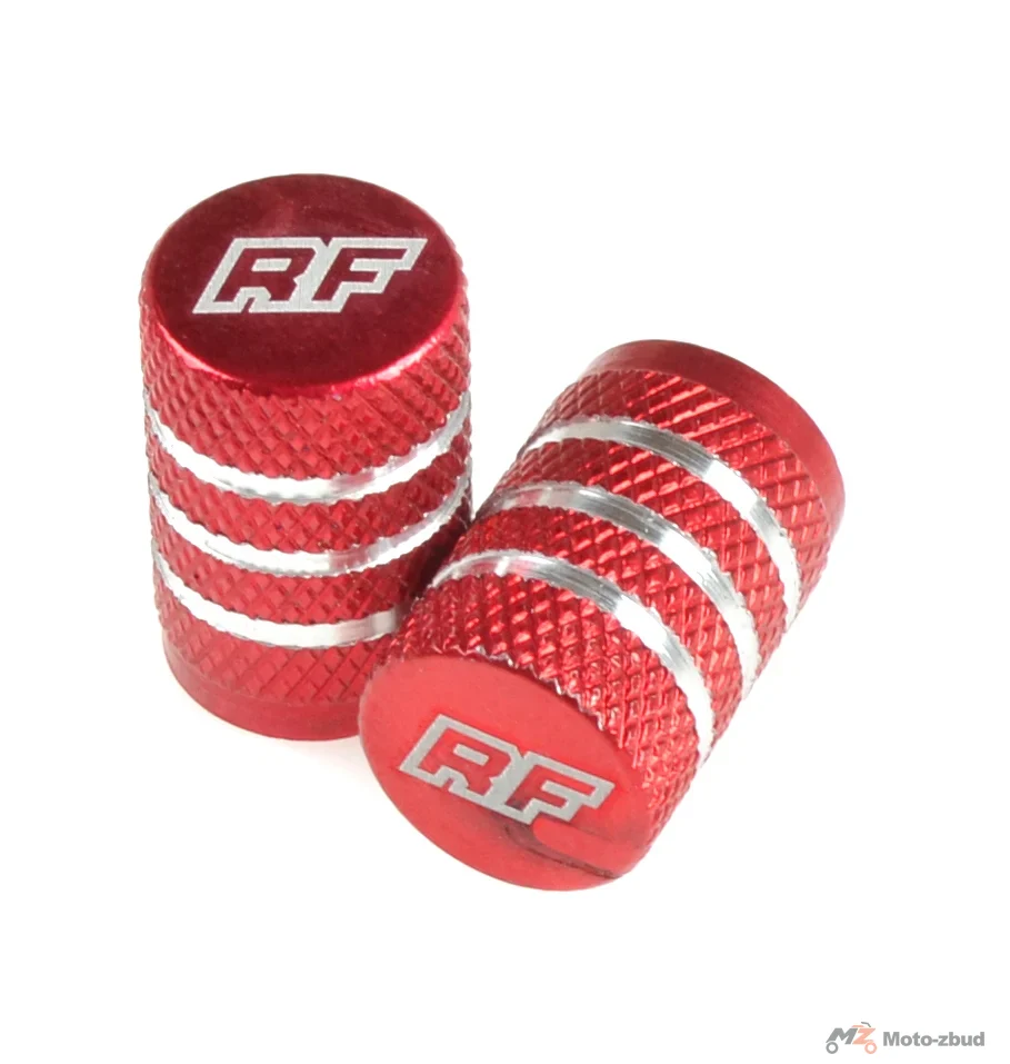 Nakrętka wentyla Racing Force TP3 aluminium czerwona 2szt