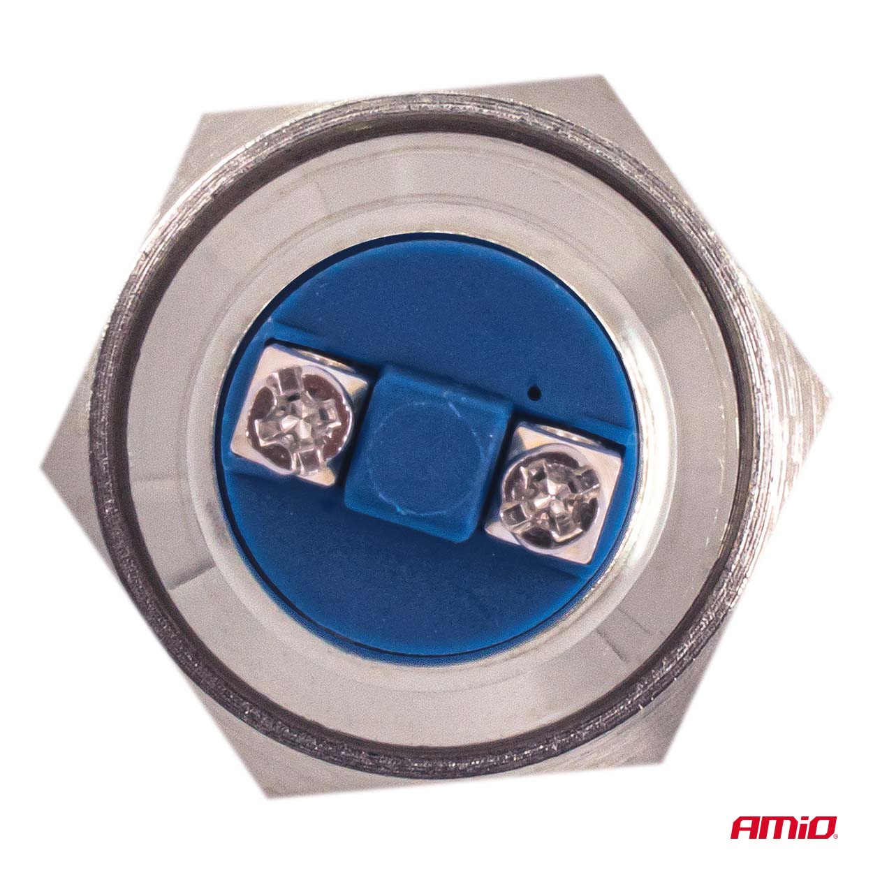 Przycisk chwilowy rozruchu płaski okrągły stalowy 19 mm 5A 12/230V — ujęcie 5