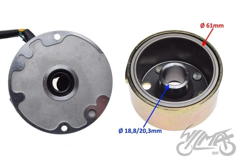 Stator zapłonu + koło magnesow silnik ZS154FMI-2 — ujęcie 3