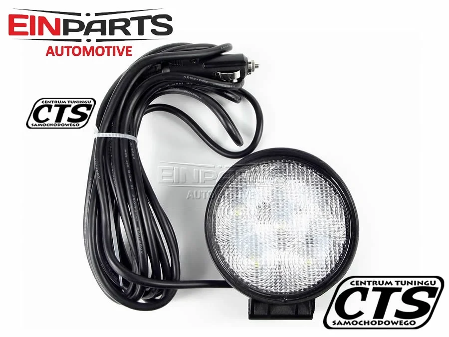 Halogen / Lampa robocza / Serwisowa 12/24V 18W z magnesem i wtyczką zapalniczki (1szt.) — ujęcie 6