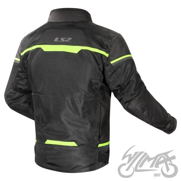 Kurtka motocyklowa LS2 Riva damska Black Neon Yellow — M — ujęcie 2