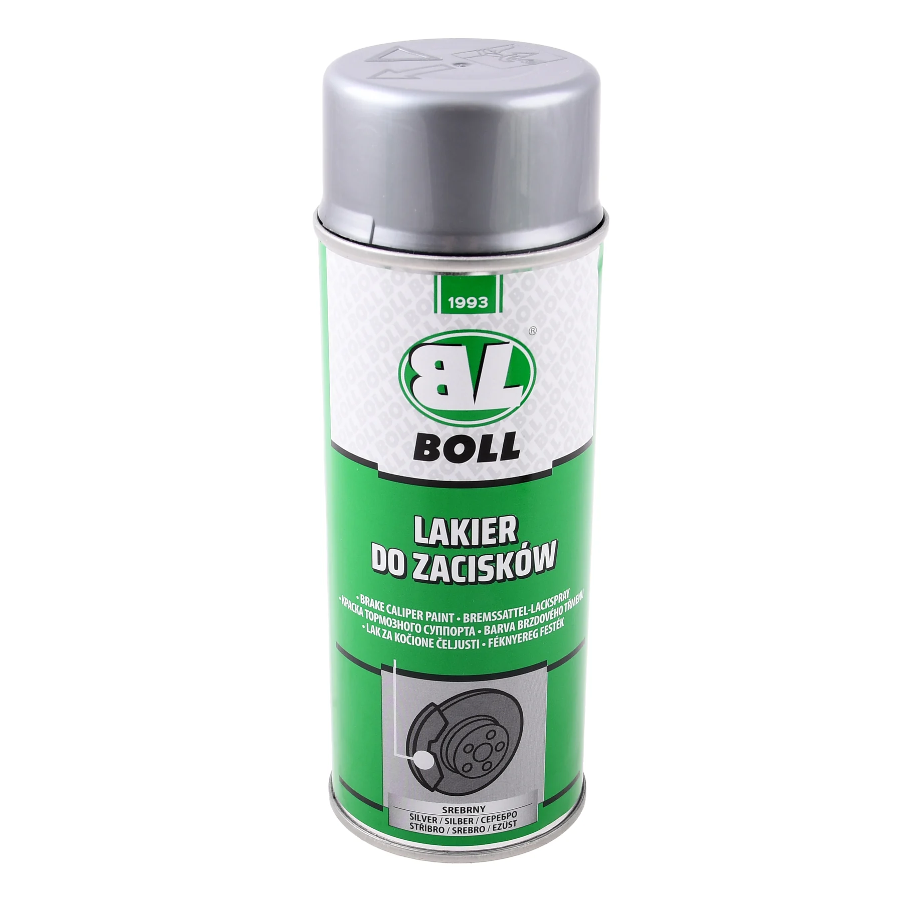 BOLL spray lakier do zacisków hamulcowych srebrny 400 ml — ujęcie 1