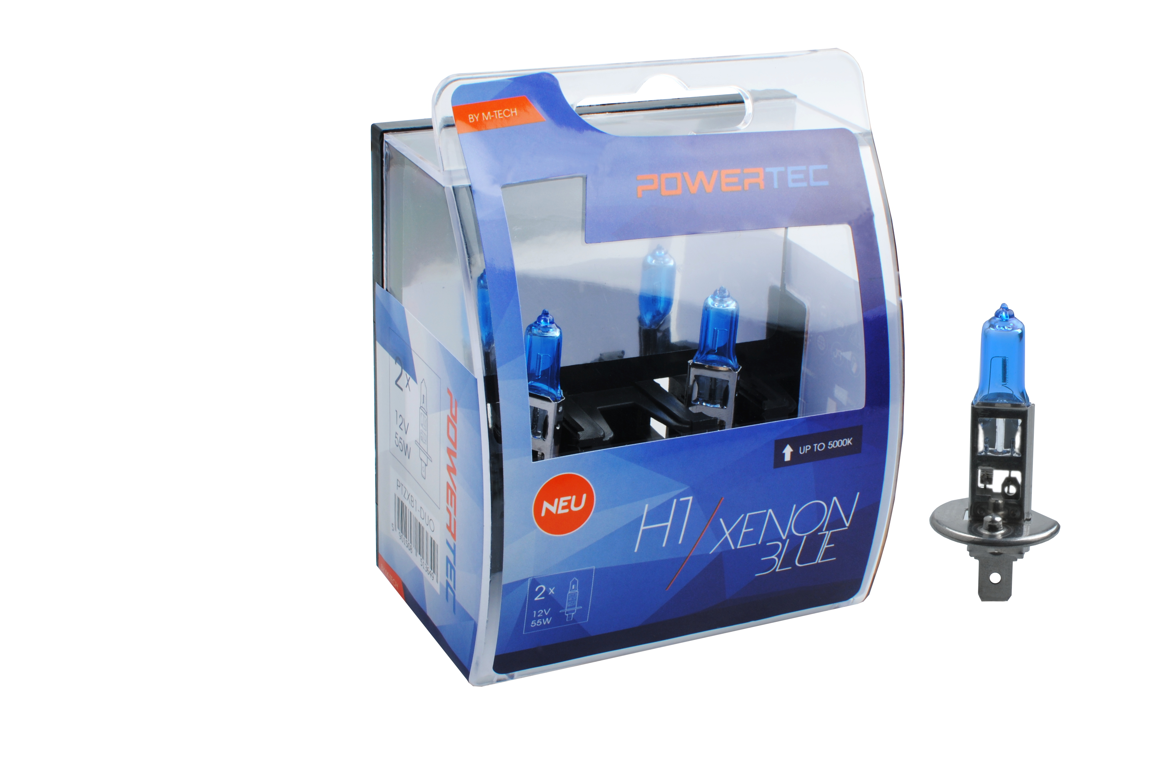 Żarówka halogenowa H1 12 V 55 W xenon Blue M-Tech PTZXB1-DUO — ujęcie 3