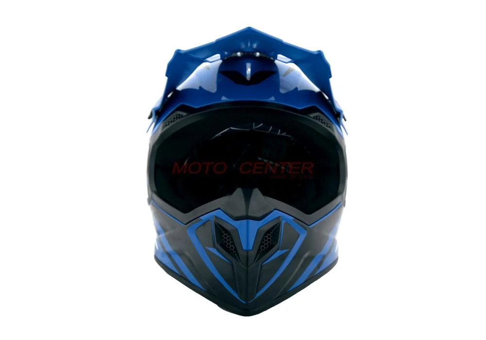 Kask crossowy BLEXX Dziecięcy MD-911 Junior niebieski/czarny M Homologacja ECE — ujęcie 3