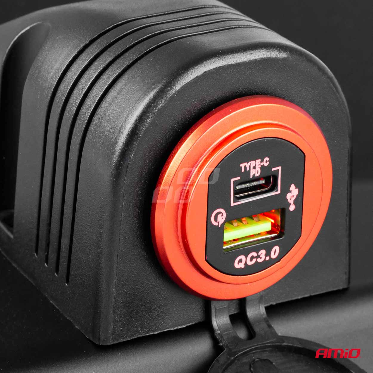 Wodoodporna ładowarka z gniazdami 2x USB 12 V 24 V MOD-04 — ujęcie 9