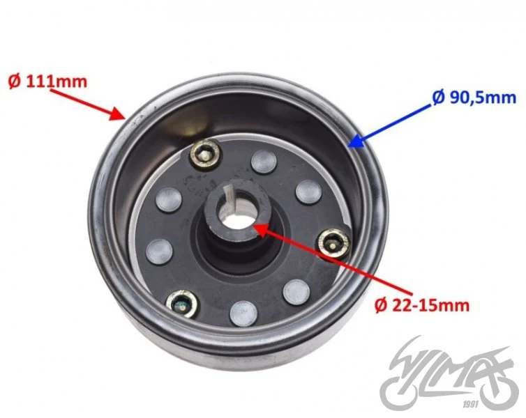 Koło magnesowe do Shineray XY150-17+ spręgło — ujęcie 2
