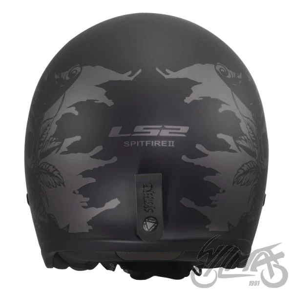 Kask LS2 OF599 Spitfire II willy Black Grey — rozmiar S — ujęcie 4