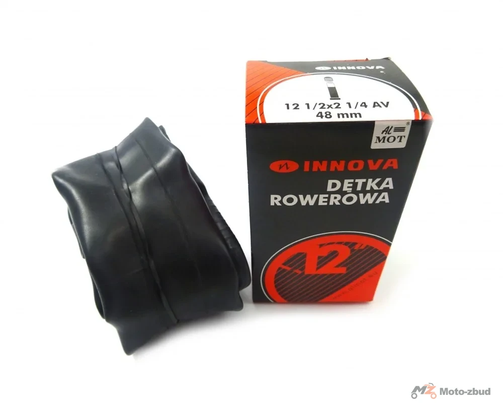 Dętka rowerowa Innova 12 1/2 × 2 1/4 zaworek schrader 48 mm