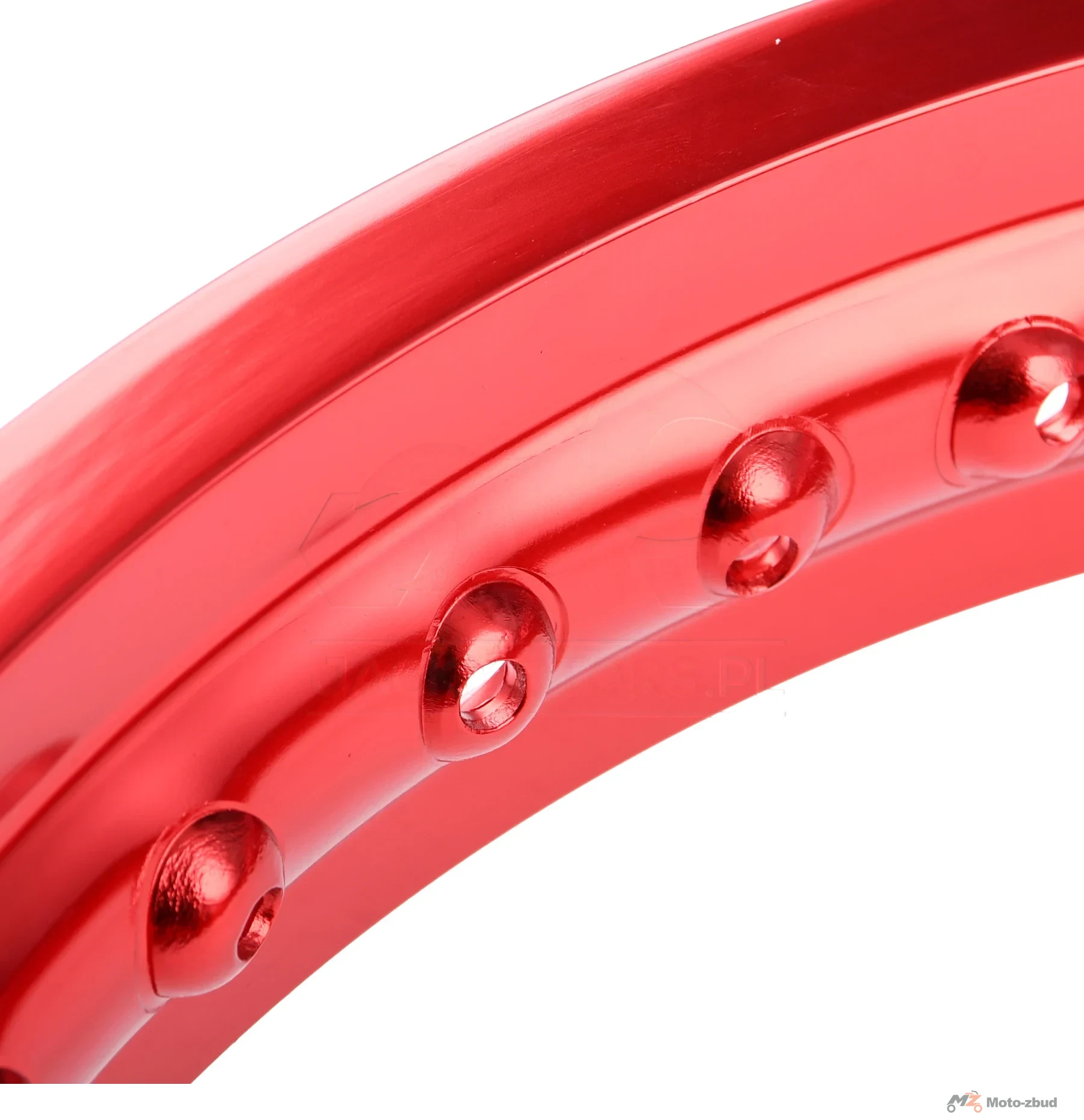 Obręcz koła 2,50 × 17 aluminiowa czerwona DPR Classic — ujęcie 3