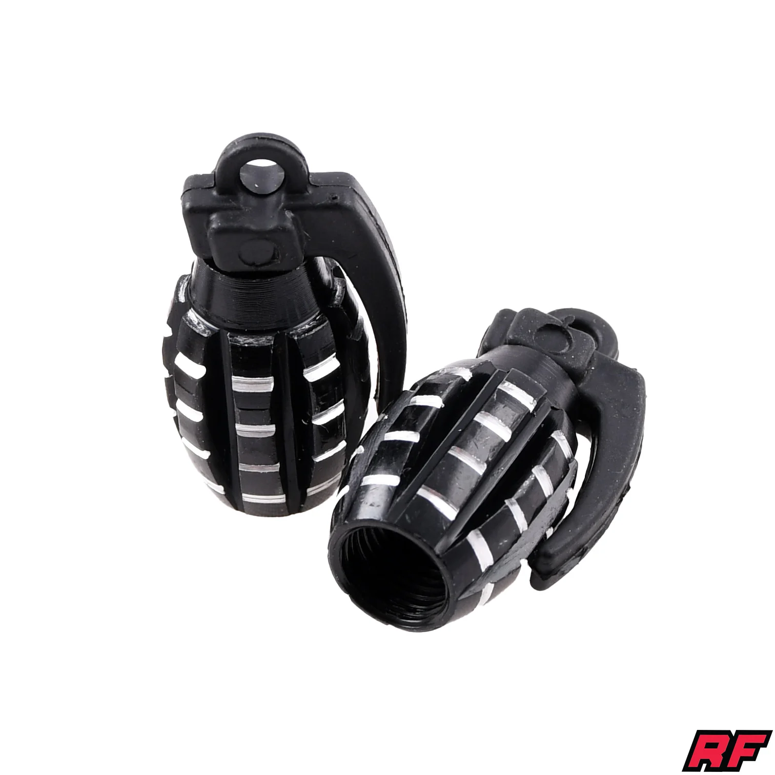 Nakrętka wentyla Racing Force grenade V2 czarna 2szt — ujęcie 1