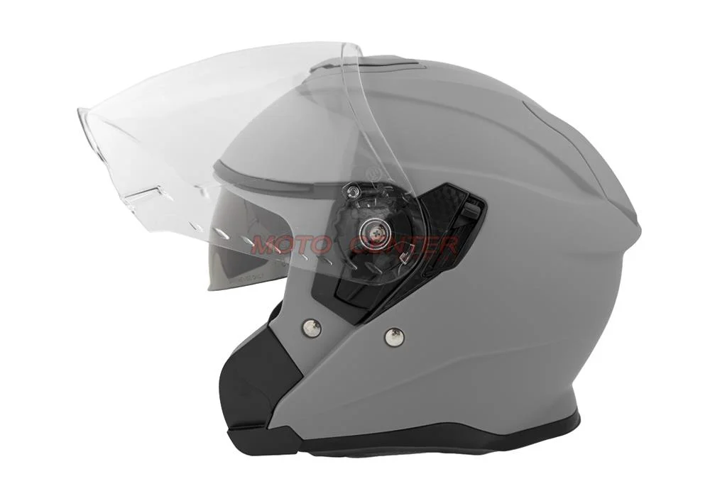 Kask motocyklowy otwarty z blendą BLEXX OF-835 grey mat XS Homologacja ECE R22.06 — ujęcie 2