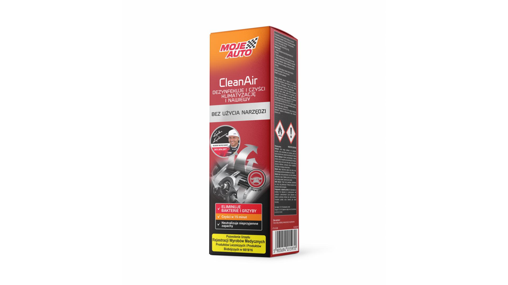 CleanAir - Odświeżacz Klimatyzacji i Nawiewów - New Car 150ml