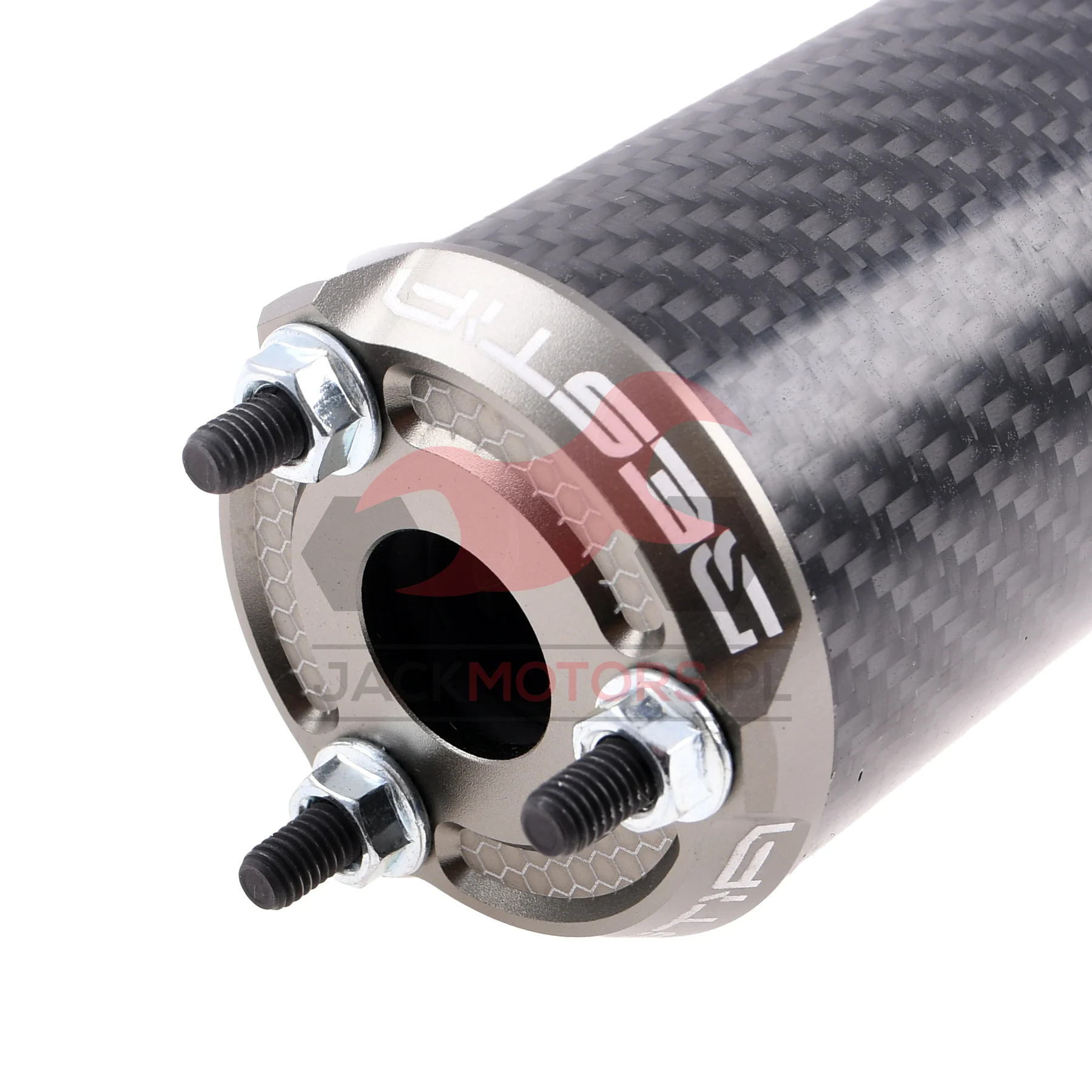 Końcówka wydechu VOCA bestia carbon CNC szara — ujęcie 3
