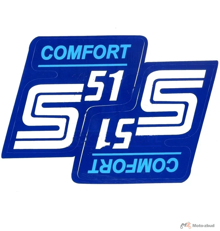 Naklejka Simson pokrywy niebieska comfort