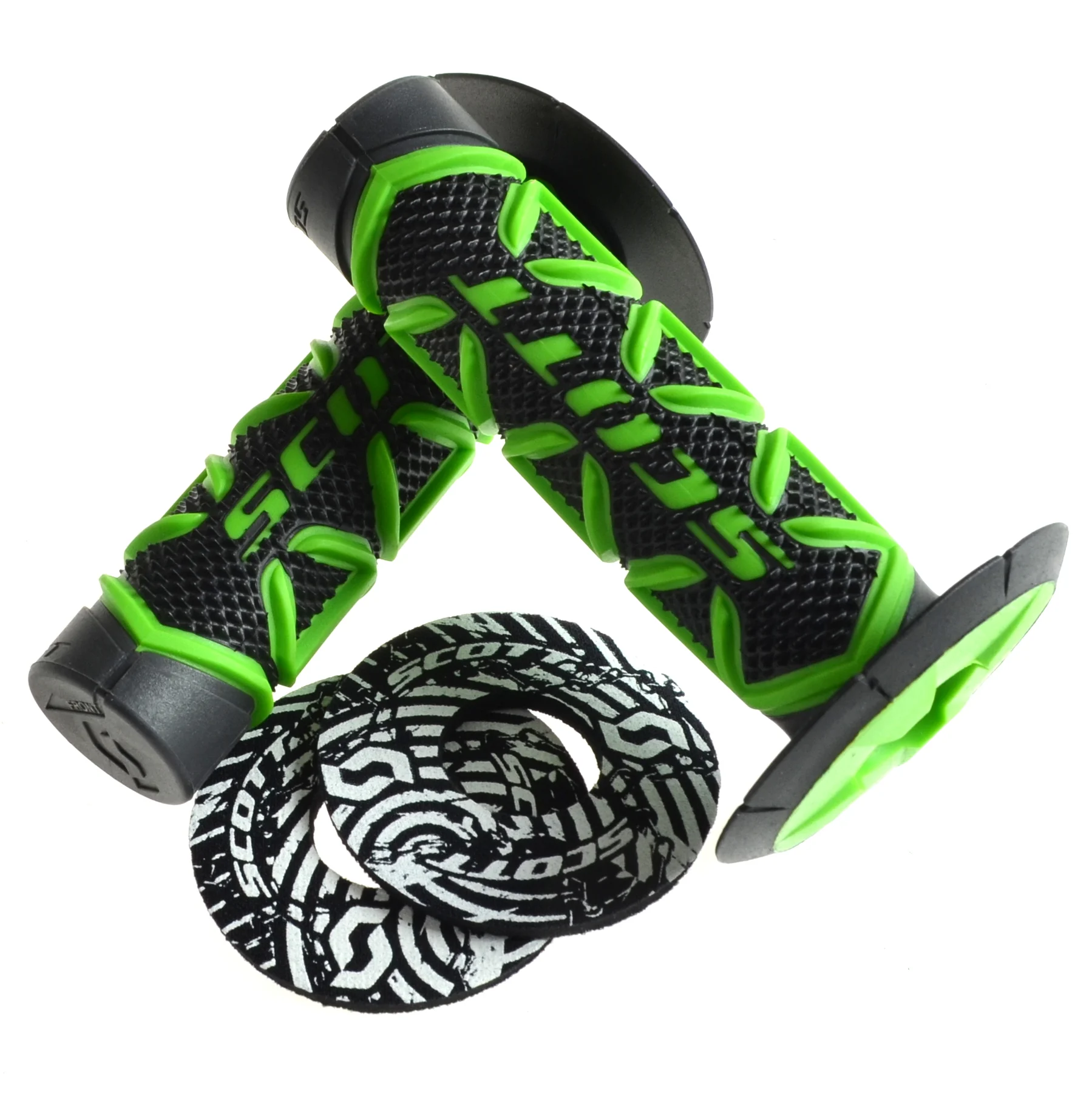 Guma manetki Scott diamond grips czarno zielona kpl. — ujęcie 1