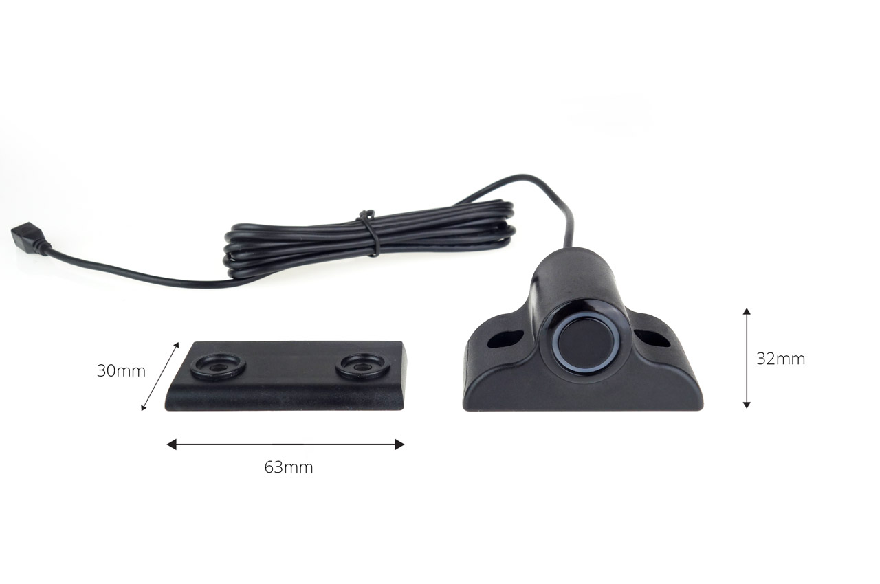 Zestaw czujników parkowania TFT01 4,3" z kamerą HD-301-IR 4 sensory czarne Truck — ujęcie 3
