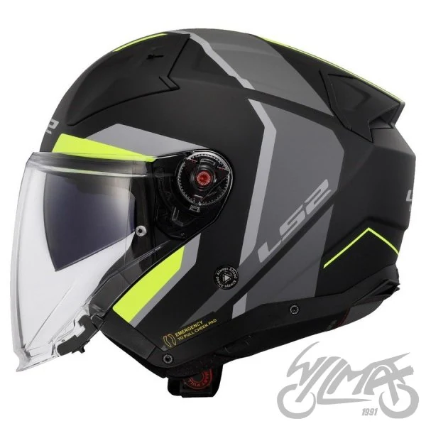 Kask LS2 OF603 Infinity II Focus M.Bl. H-V Y — rozmiar L — ujęcie 2