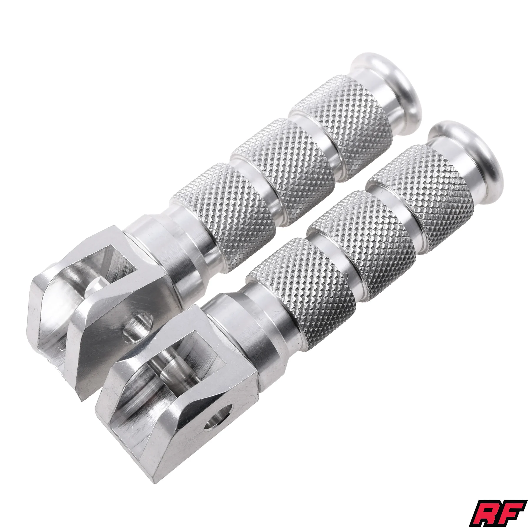 Podnóżki kierowcy Derbi Senda aluminium srebrne kpl. Racing Force — ujęcie 2