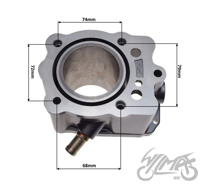 Cylinder do ATV 200 Loncin 4T woda 63,00 bez tłoka — ujęcie 2