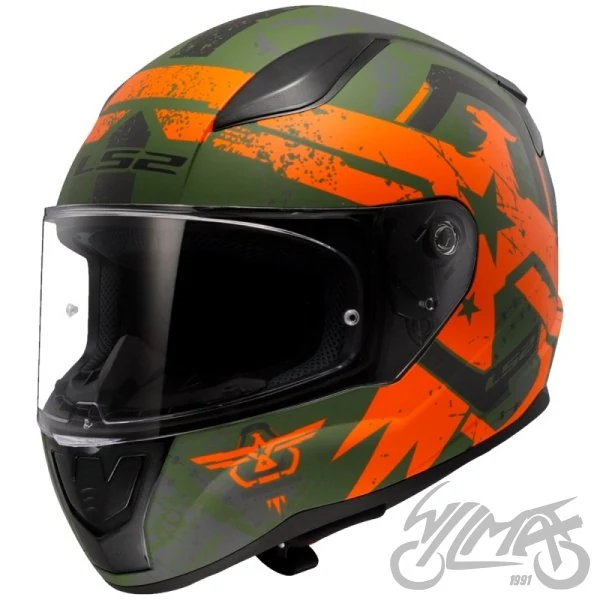 Kask LS2 FF353 Rapid II Thunder Birds M.Ora — rozmiar M — ujęcie 1