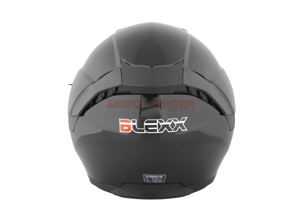 Kask motocyklowy otwarty z blendą BLEXX YA-620 czarny połysk M ECER22.06 — ujęcie 4