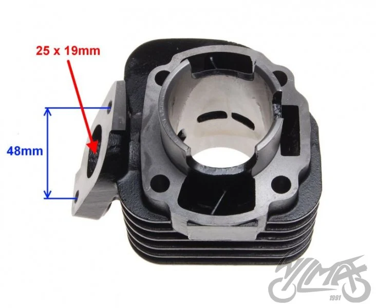 Cylinder 60 cm³ 2T 43,00 2T sworzeń 12 Keeway — ujęcie 3