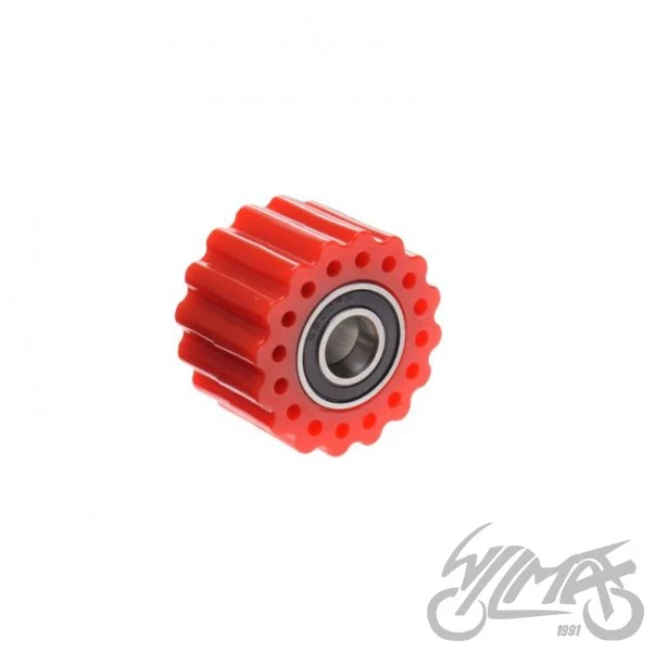 Rolka prowadząca łańcucha 38 mm — otwór 10 mm, czerwona, AW567751 — ujęcie 1