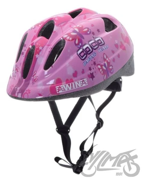 Kask rowerowy Awina by MOON dziecięcy M różowy — HB5-2 — ujęcie 1