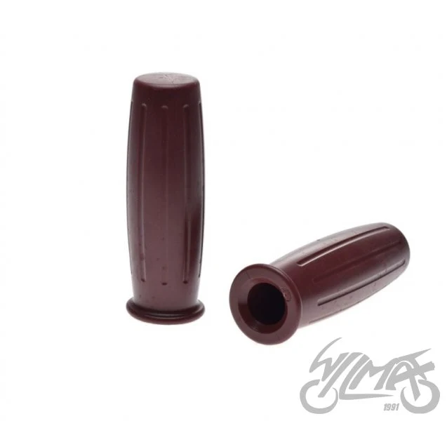 Chwyty kierownicy 7/8" + 1", 117 mm — brązowe, komplet — ujęcie 1