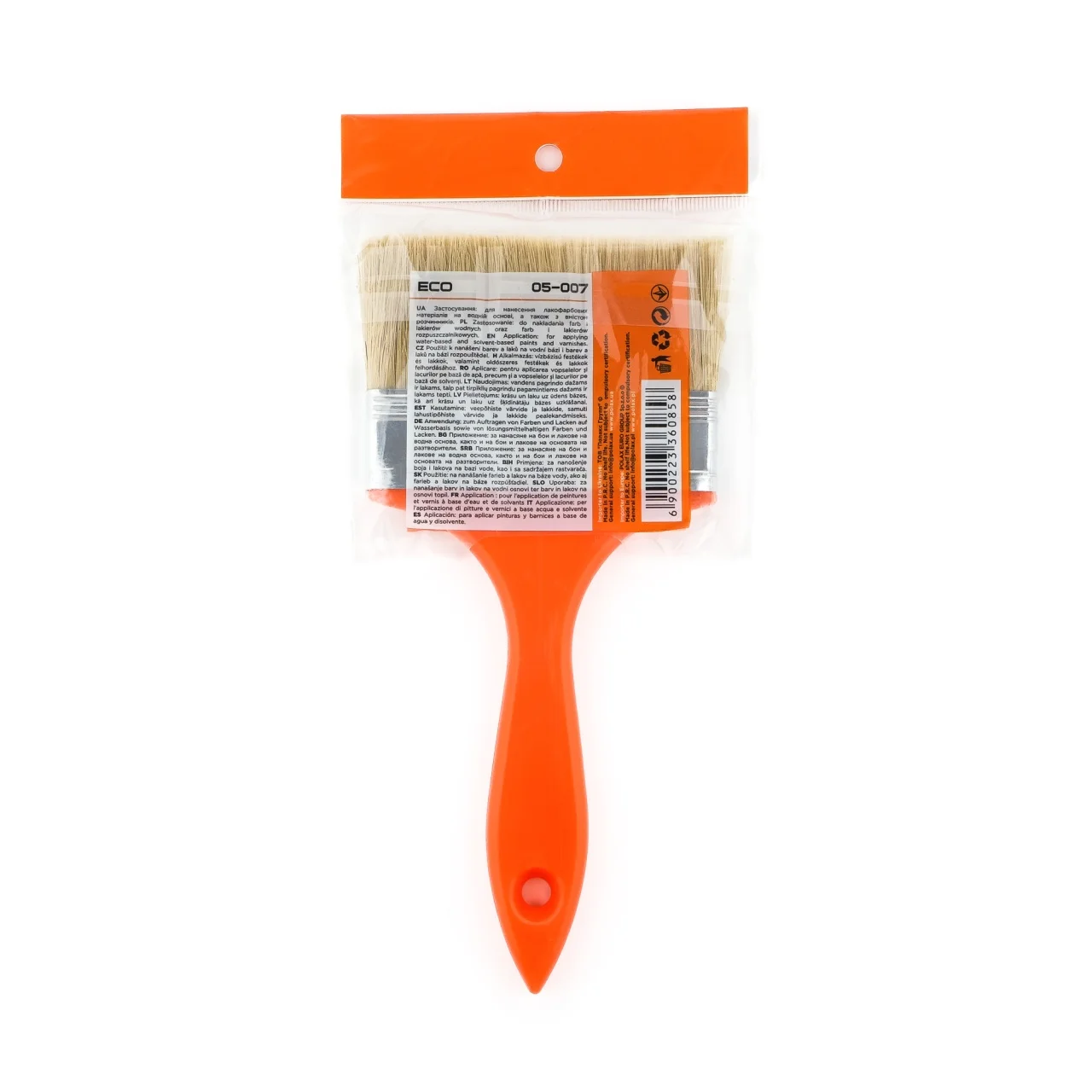 Pędzel płaski malarski ECO mieszane włosie 10 cm Polax — ujęcie 2