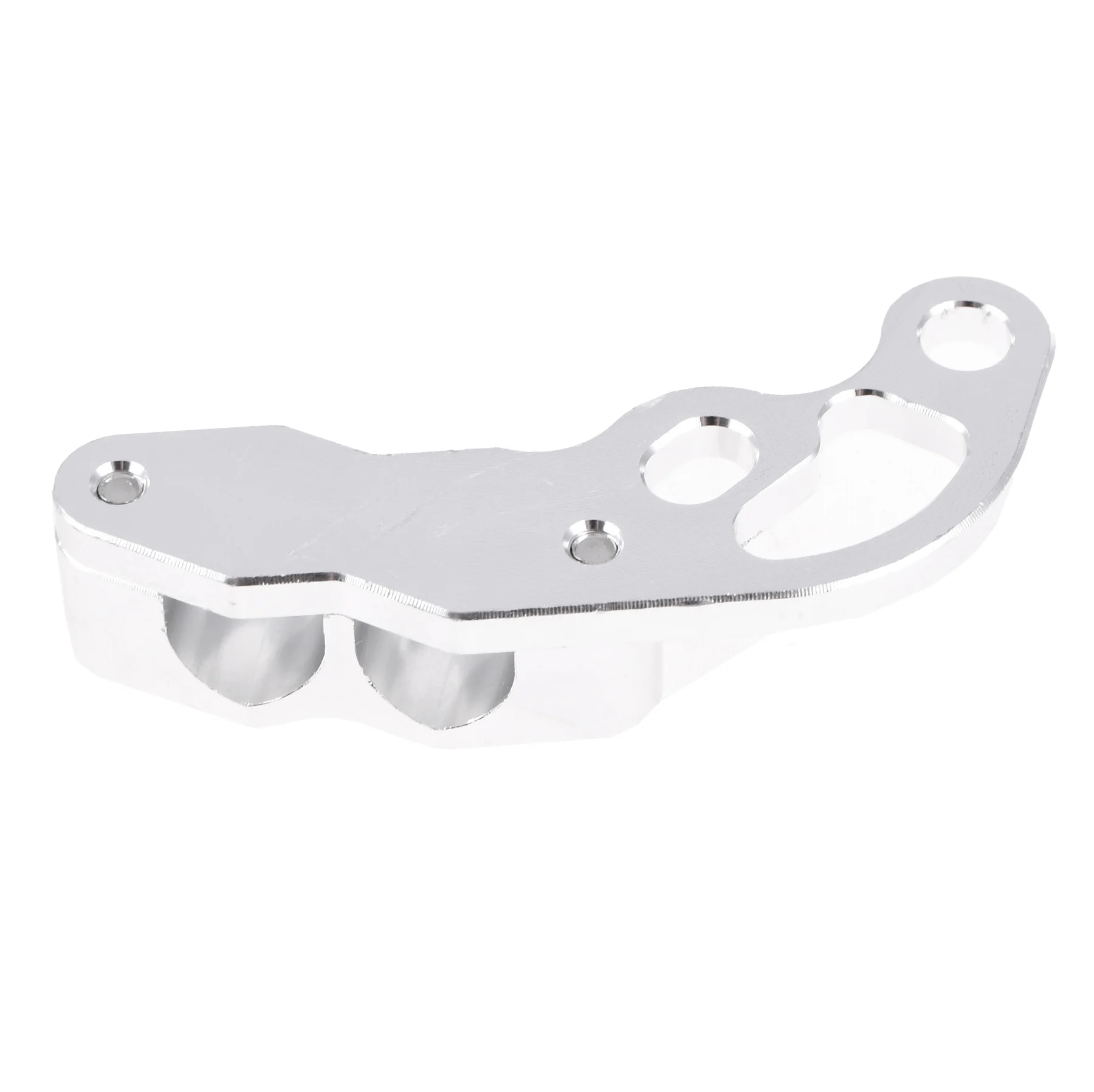 Uchwyt linek / przewodu hamulcowego uniwersalny aluminium CNC anoda srebrny V3 Racing Force — ujęcie 2