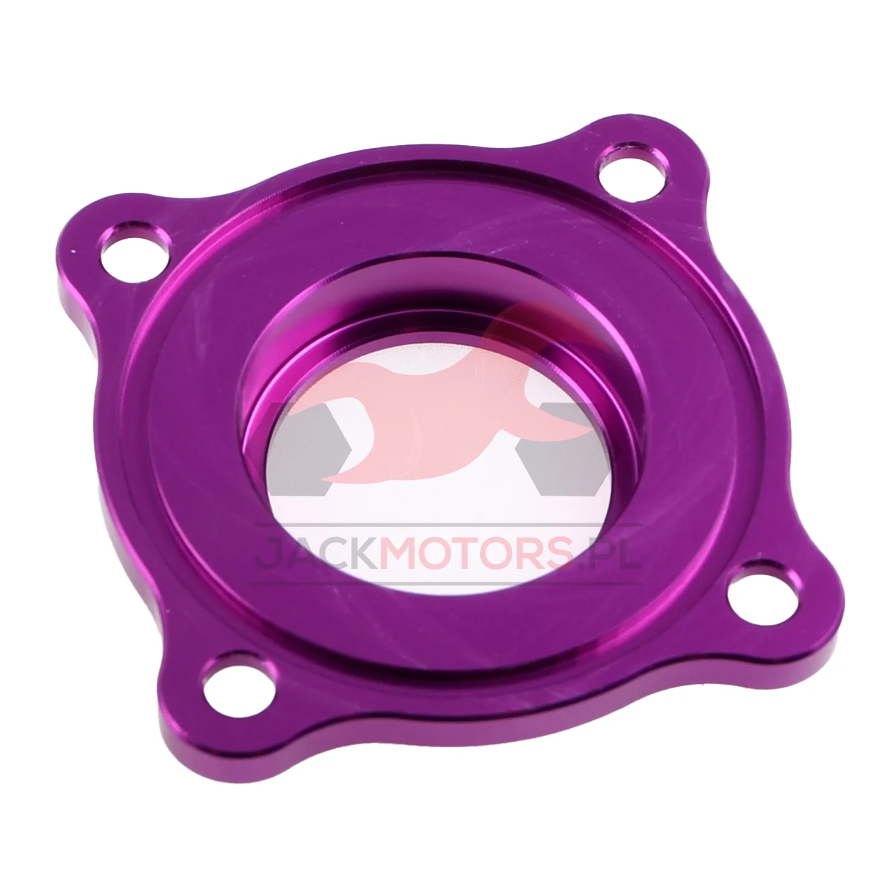 Blacha simeringu zębatki zdawczej Simson fioletowa aluminium CNC racing DPR Performance — ujęcie 2