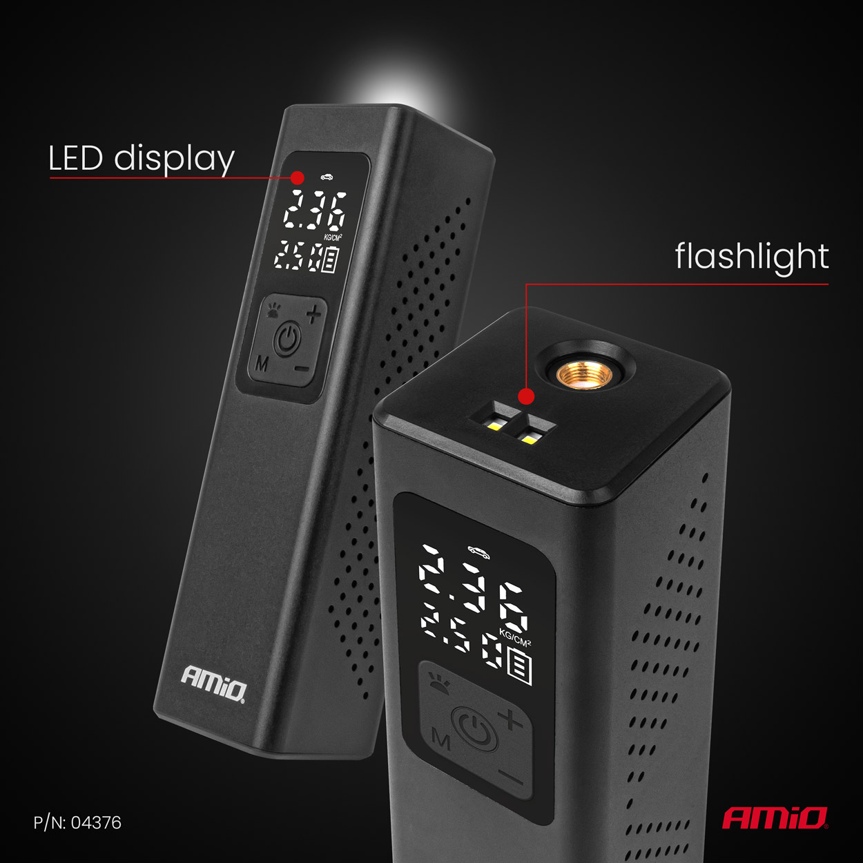 Kompresor samochodowy z wyświetlaczem LED 12 V 100 W — ujęcie 9