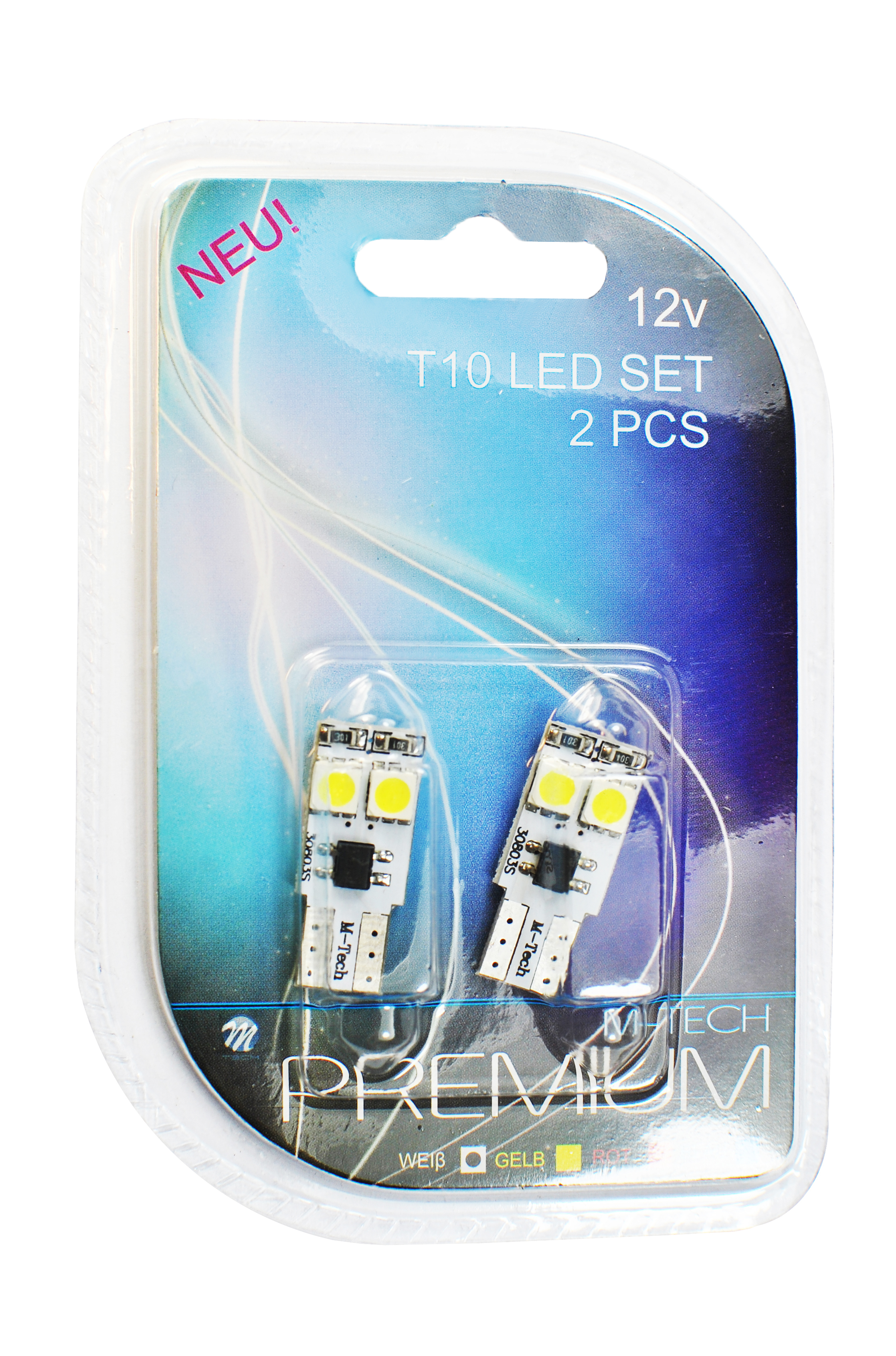 Żarówka LED W5W 1,4W12V 4SMD5050CAN, 2 szt. M-Tech LB313W — ujęcie 2