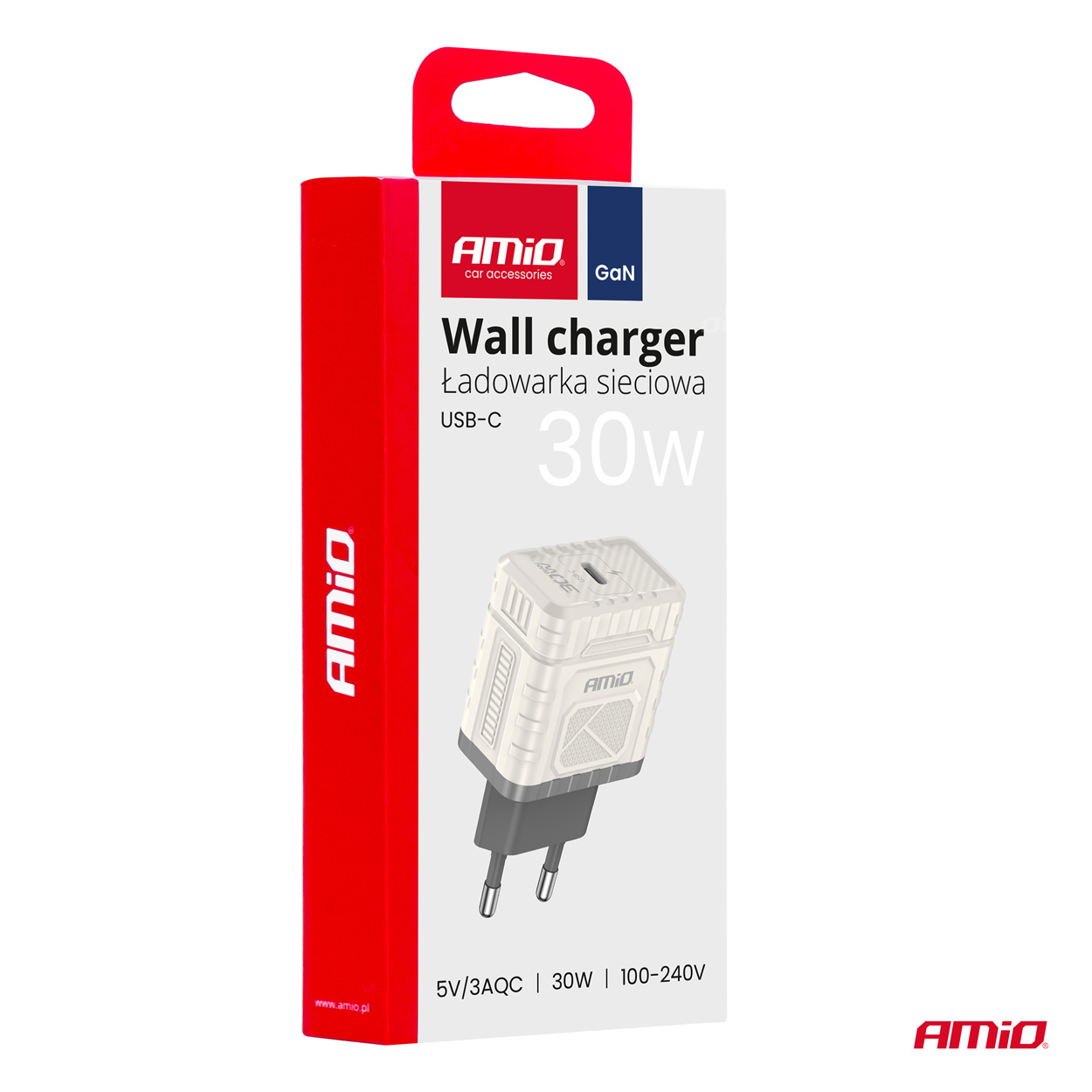 Ładowarka sieciowa Quick Charge GaN PD 30 W USB-C — ujęcie 3