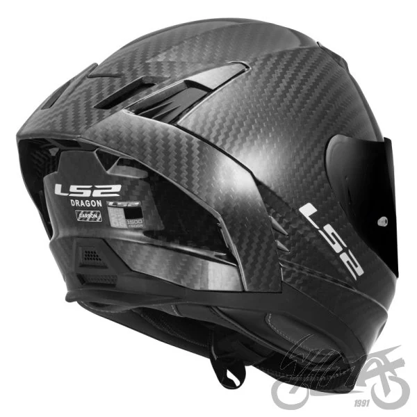 Kask LS2 FF807 Dragon Matt Carbon — rozmiar L — ujęcie 4