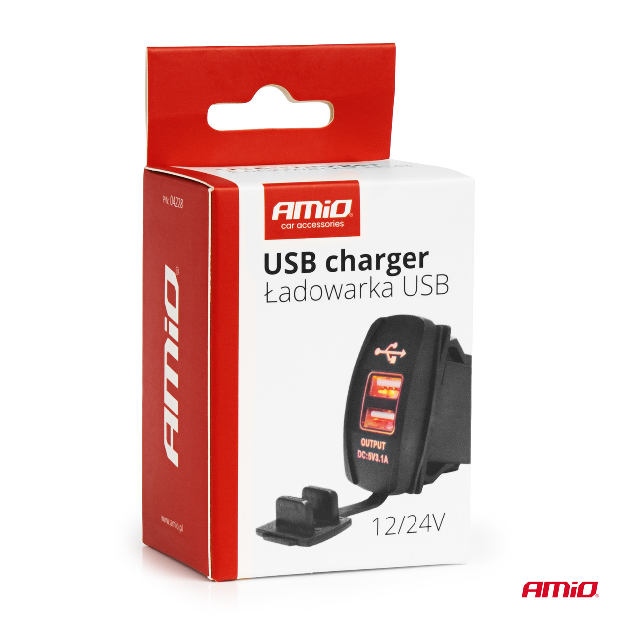 Ładowarka samochodowa z gniazdami USB wodoodporna w kształcie łódki 2x USB 12 V 24 V — ujęcie 5