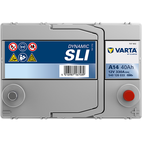 Akumulator 40 Ah 330A 187×127×227/P+ Varta 540126033K262 — ujęcie 4