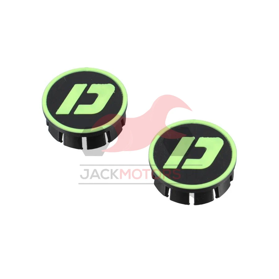Zaślepki ramy Doppler Derbi Senda / Aprilia / Gilera 50cm³ czarno-żółte fluo kpl. — ujęcie 1