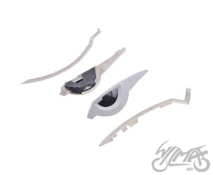 Wlot powietrza górny LS2 FF812 White / White line — ujęcie 2
