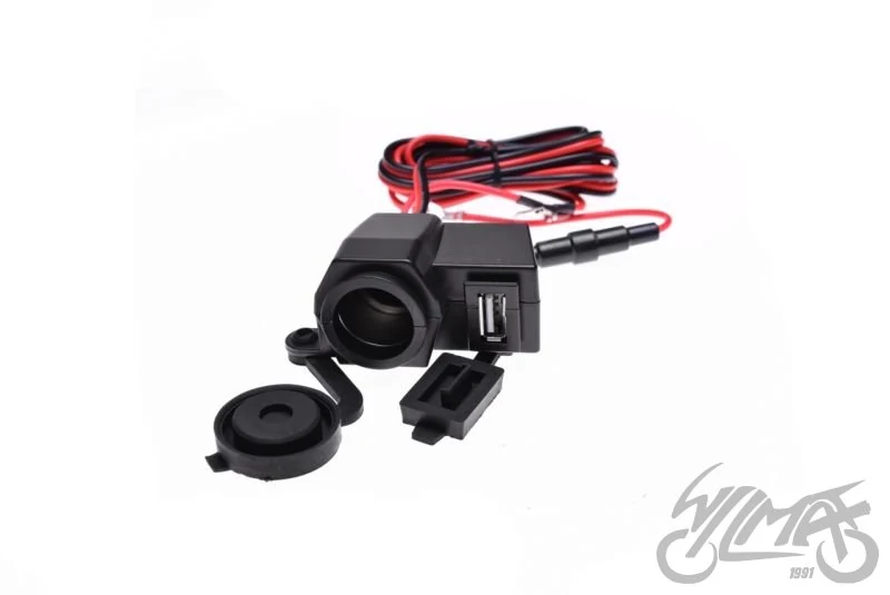Gniazdo zapalniczki + usb motocykl skuter ATV — ujęcie 2