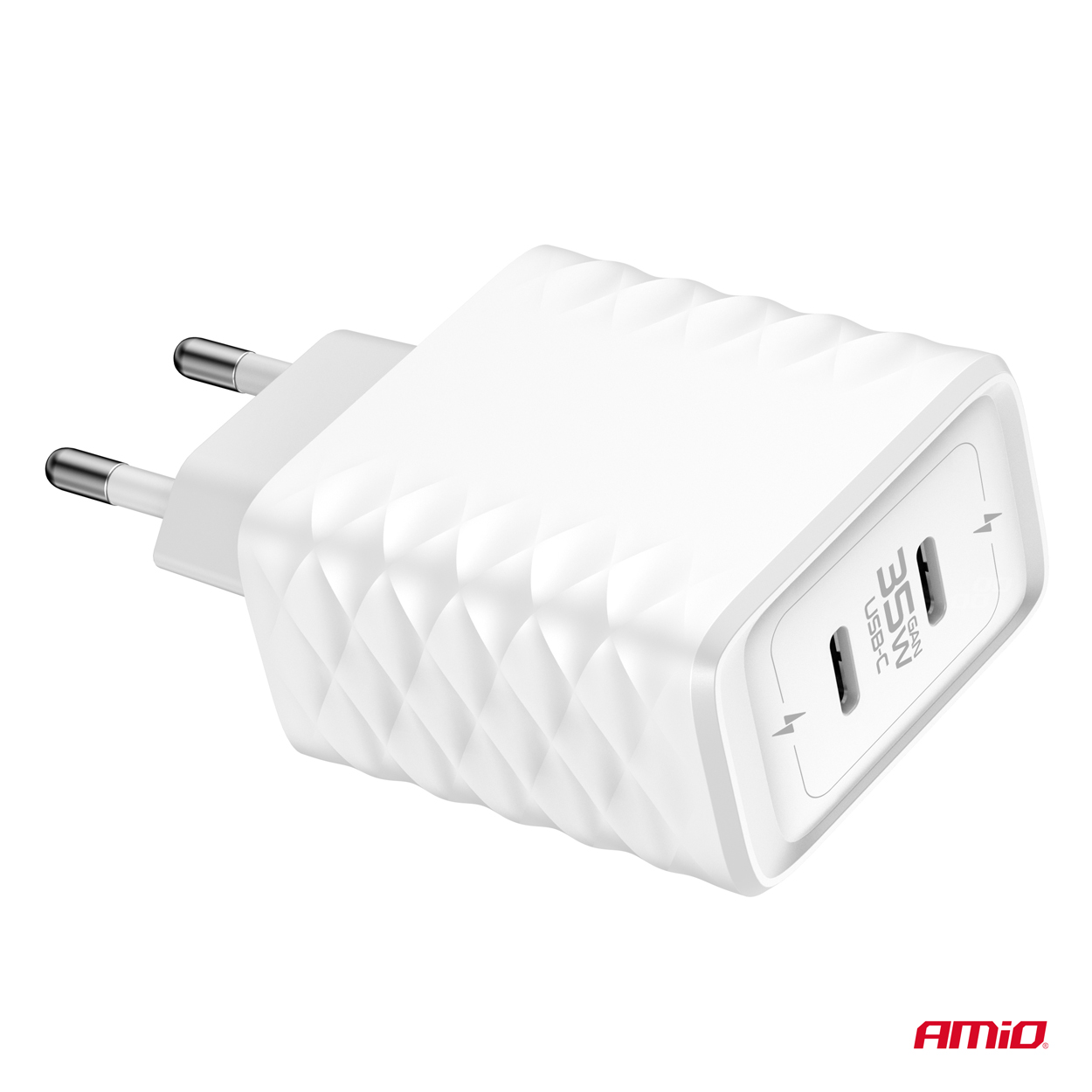 Ładowarka sieciowa Quick Charge 35 W 2x USB-C 100-240V — ujęcie 3