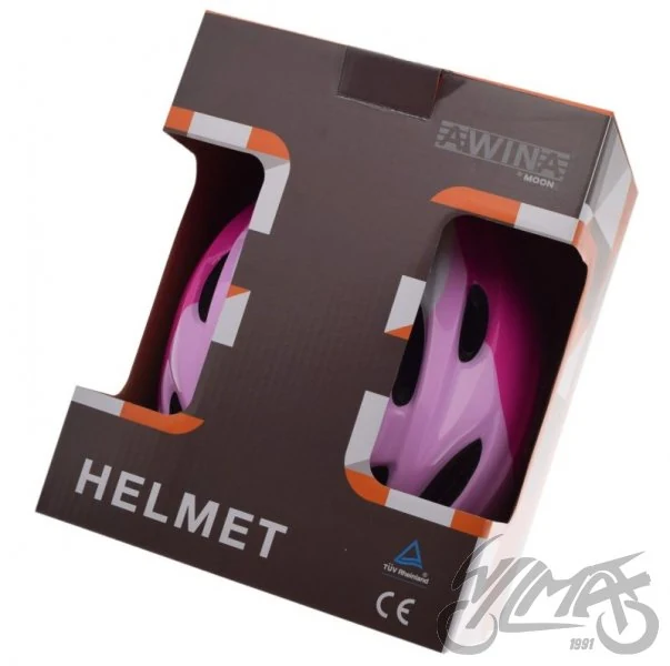 Kask rowerowy Awina by MOON dziecięcy M różowy — HB6-3-6 — ujęcie 3