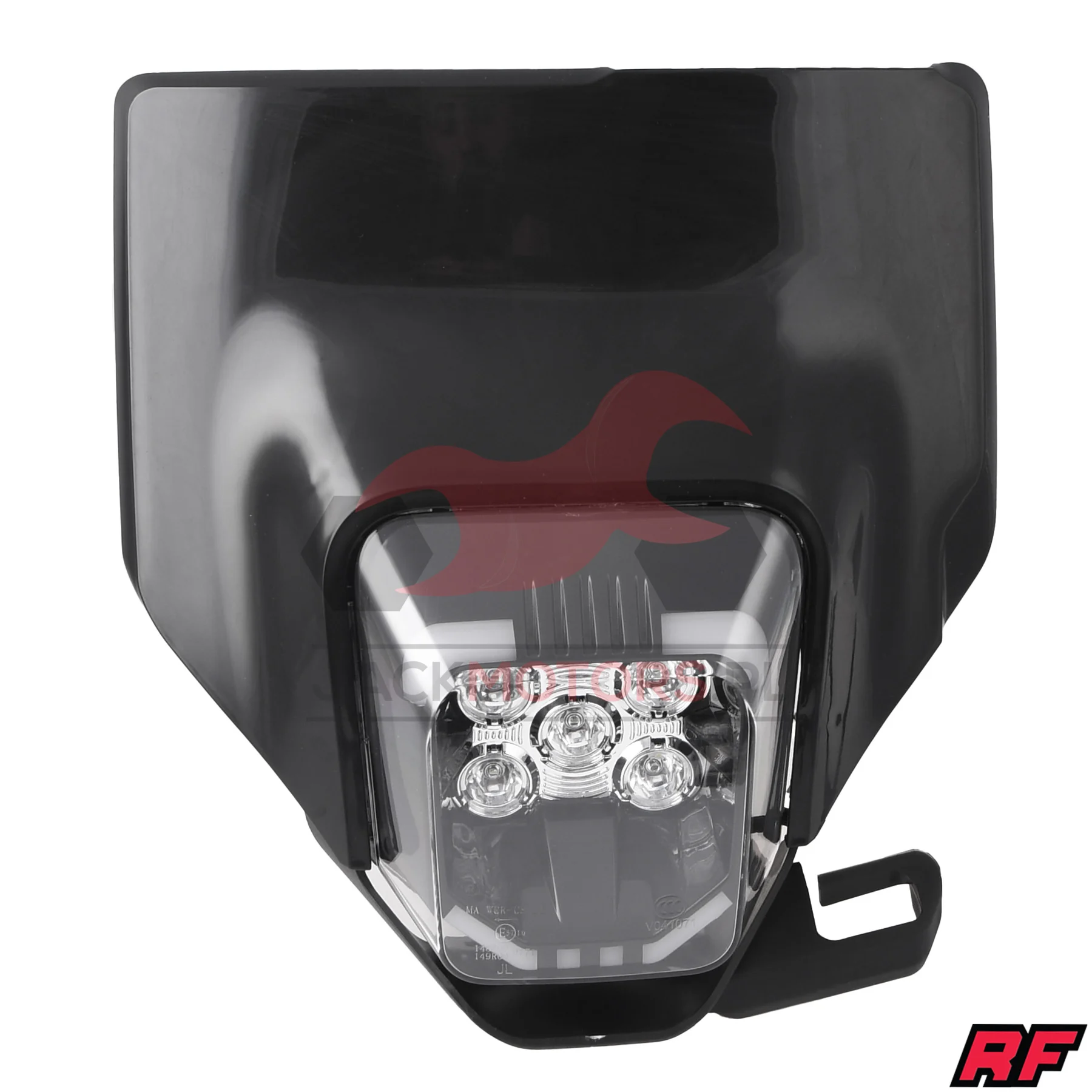Owiewka uniwersalna Racing Force LED V6 czarna — ujęcie 1