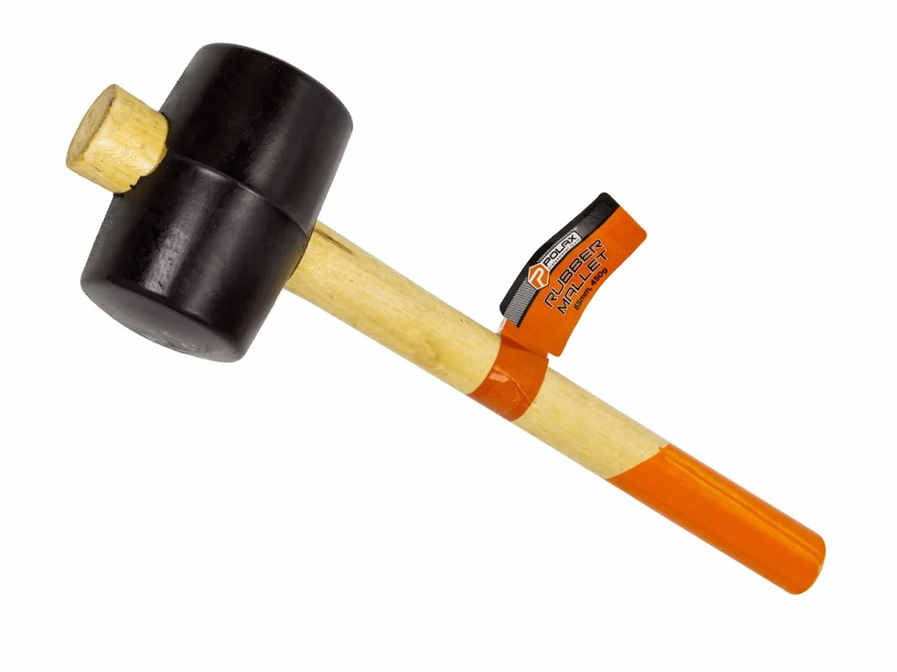 Młotek gumowy z drewnianą rączką 65mm 450g biały — ujęcie 3
